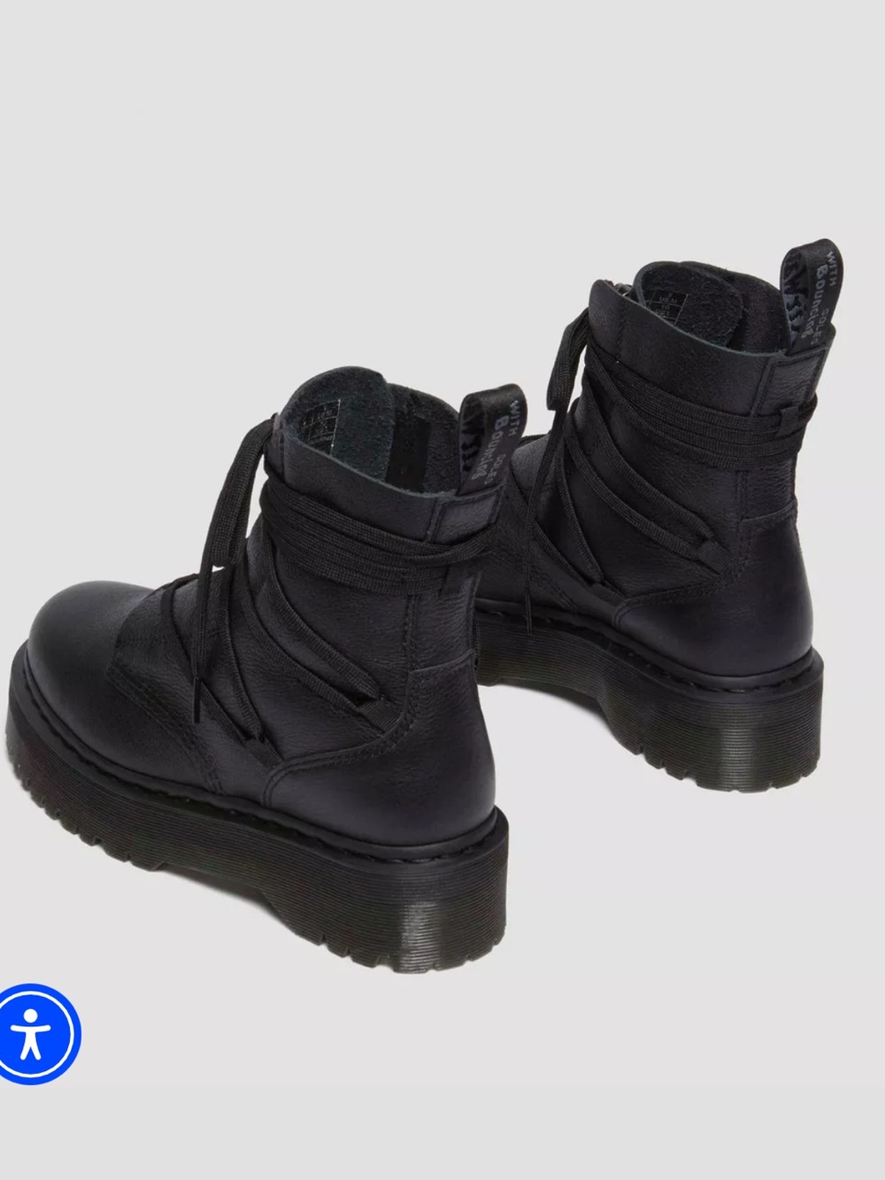 JARRICK II LACED LEATHER PLATFORM BOOTS - Picture 4 of 8